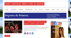 Desktop Screenshot of deportedeprimera.com