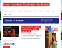 Tablet Screenshot of deportedeprimera.com
